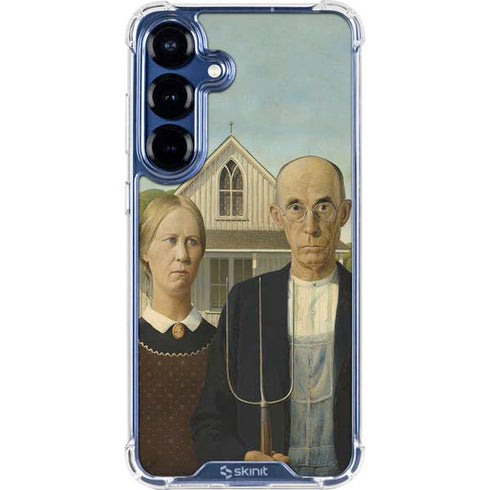 Grant Wood American Gothic Galaxy S25 Clear Case